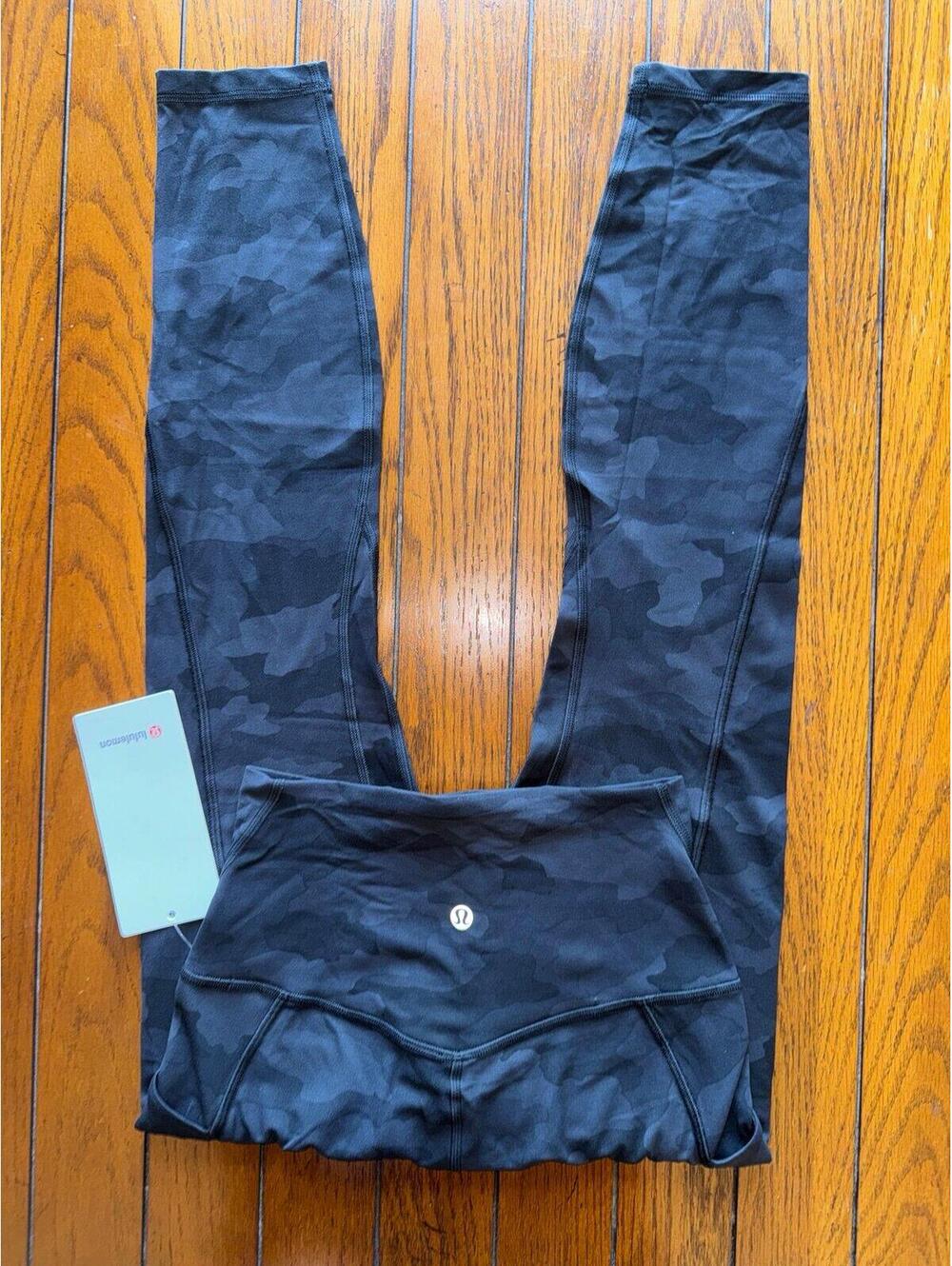 Lululemon Align With Pockets High Rise 25” Heritage Camo Black Size 4 NWT